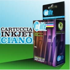 Compatibile Inklife Canon CLI 571XL Ciano 11 ML Con Chip